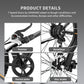 AOSTIRMOTOR S07-G Electric Mountain Bike 750W Motor 48V 13AH E-Bike with Rack and Fender 26X4.0" Inch Fat Tire Bike Electric Bicycle for Adults