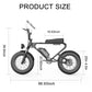 FREEGO/DK200 1200W Electric Bike 20X4" Fat Tire 48V/20Ah Removable Battery