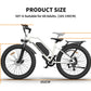 AOSTIRMOTOR S07-G Electric Mountain Bike 750W Motor 48V 13AH E-Bike with Rack and Fender 26X4.0" Inch Fat Tire Bike Electric Bicycle for Adults